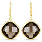 21.40 Carat Genuine Smoky Quartz .925 Sterling Silver Earrings