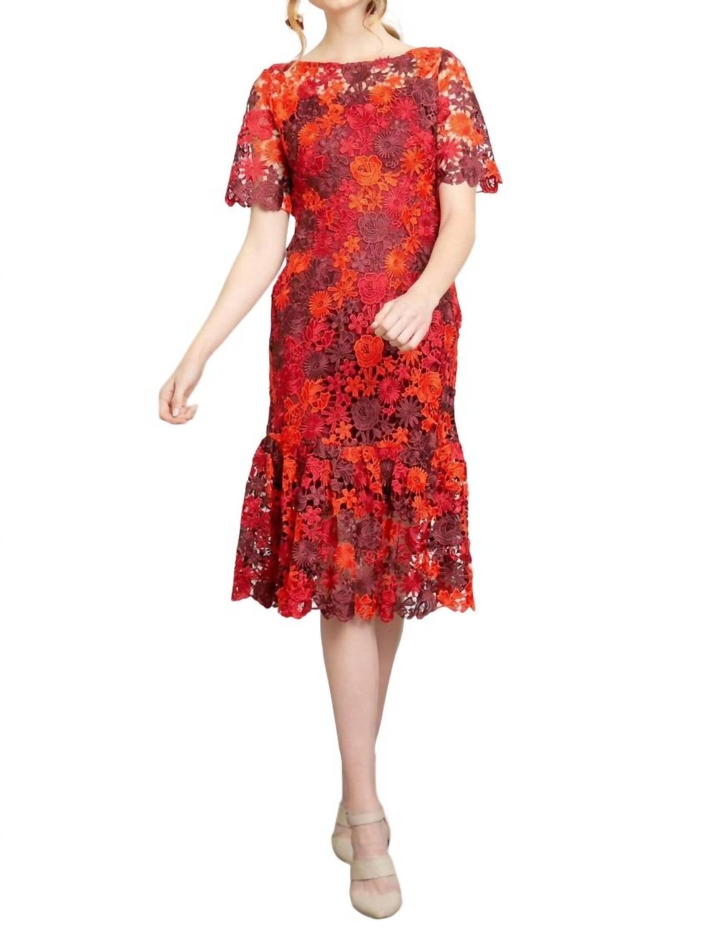 Eva Franco - Brigitte Embroidered Midi Dress