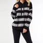 Coco + Carmen - Heavenly-Luxe Stripe Pullover with Hood