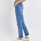 Judy Blue - Rigid Magic Release Hem Boyfriend Jeans