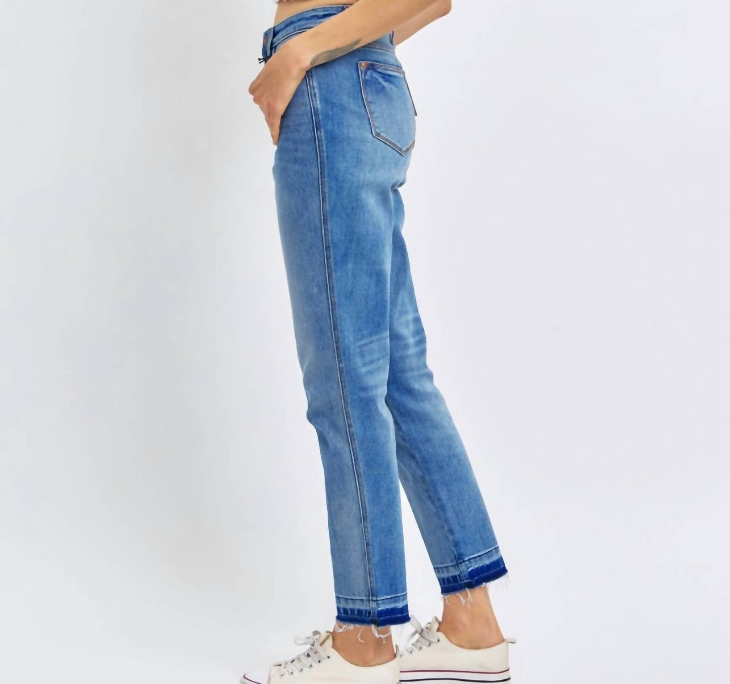 Judy Blue - Rigid Magic Release Hem Boyfriend Jeans