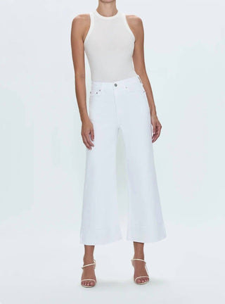 Pistola - Lana Crop With Cuff High Rise Ultra Wide Leg Jean