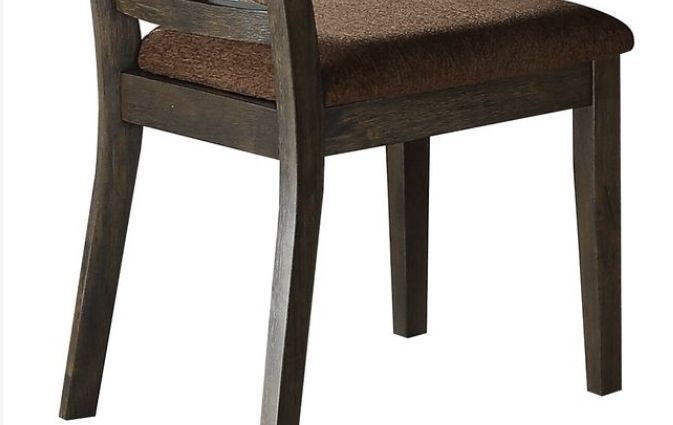 Jameson Side Chair Set of 2 Brown Espresso