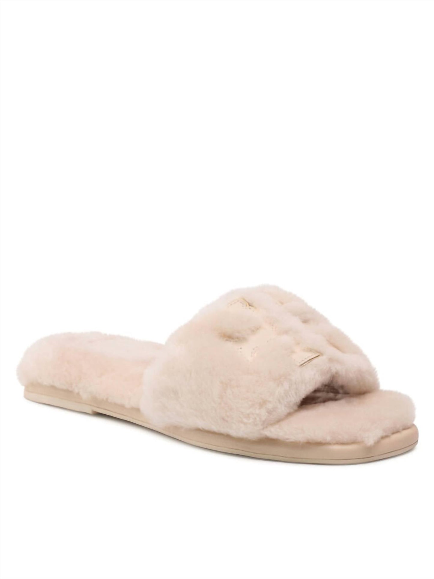 Tory Burch - Women's Double T Shearling Slide