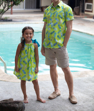 Coradorables - Girls Pineapples Signature Ribbon Dress