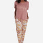 Danskin - Short Sleeve Hacci Pajama Set With Jogger