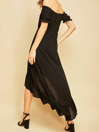 Entro - Off the Shoulder High Low Dress