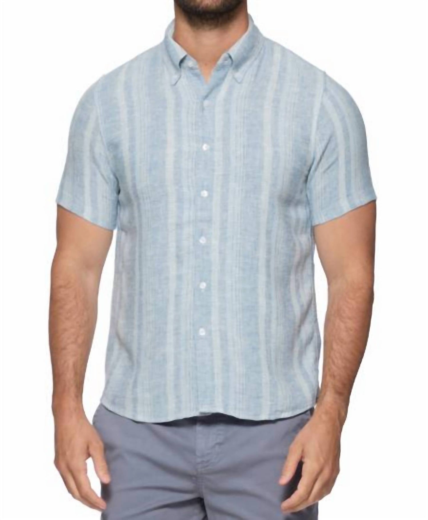 Flags & Anthem - Oceanside Linen Blend Shirt