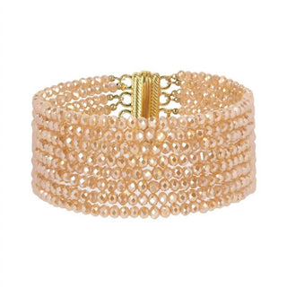 Budhagirl - Women's Meghan 5 Strand Crystal Bracelet