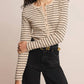 Z Supply - Eve Stripe Henley Long Sleeve Top