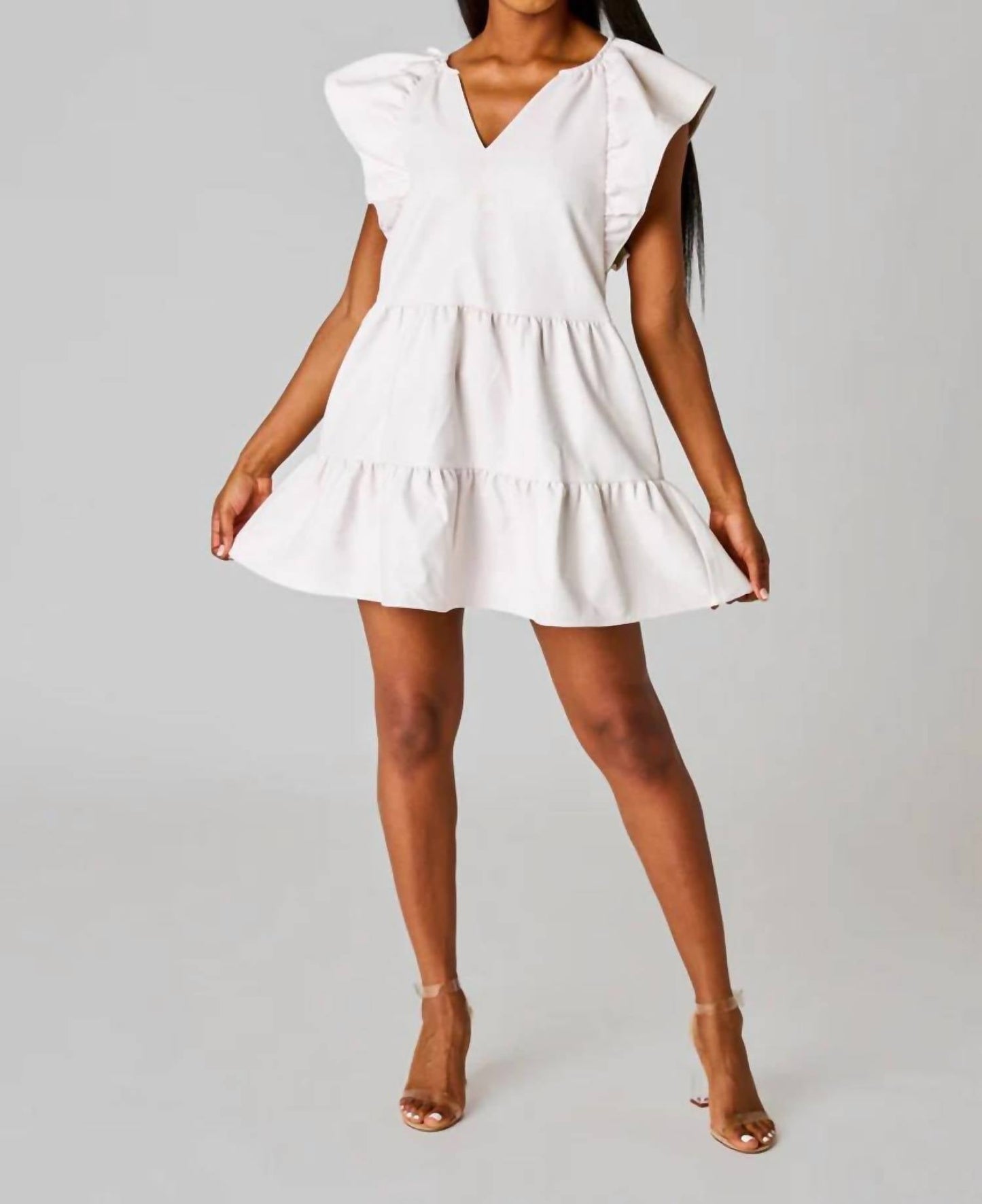 Buddylove - Ruffle Sleeve Mini Dress