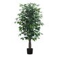58" Tall Artificial Ficus Tree Indoor Faux Plant