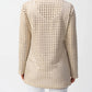 Joseph Ribkoff - Laser Cutout Suede Cover-up Jacket