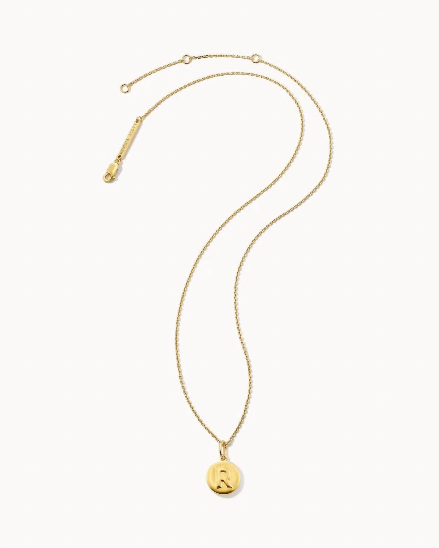 Kendra Scott - Women's Letter "R" Coin Pendant Necklace