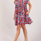Trendsi - SAGE + FIG Floral Button Down Short Sleeve Mini Dress