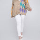 Davi & Dani - Plus V Neck Button Front Cardigan
