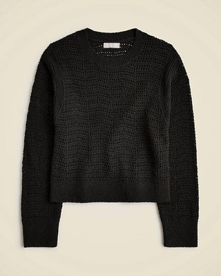 J.Crew - Women's Pointelle Crewneck Sweater