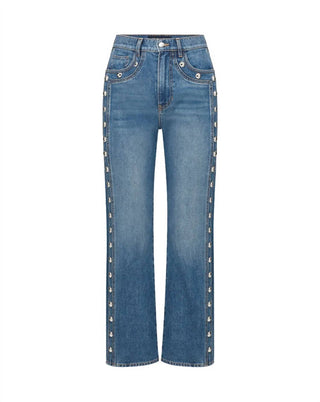 Veronica Beard - Dylan Ankle High Rise Straight Leg Jeans