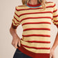&Merci - Striped Short Sleeve Sweater
