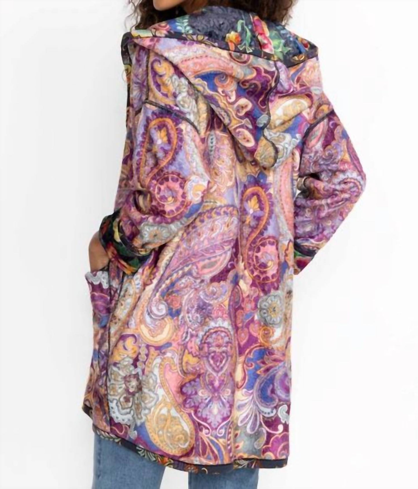 Johnny Was - JOAN POUCH POCKET REVERSABLE SHERPA JACKET