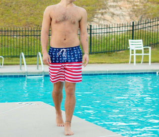 Old South Apparel - Usa Swim Trunks