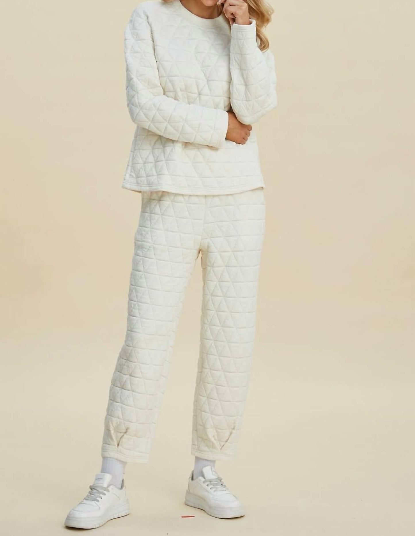 Double Take - Textured Top and Pants Set