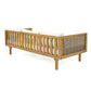 Claremont 3-Seater Daybed and Acacia Wood Patio Table Set