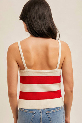 Hem & Thread - Nancy Striped Sweater Top