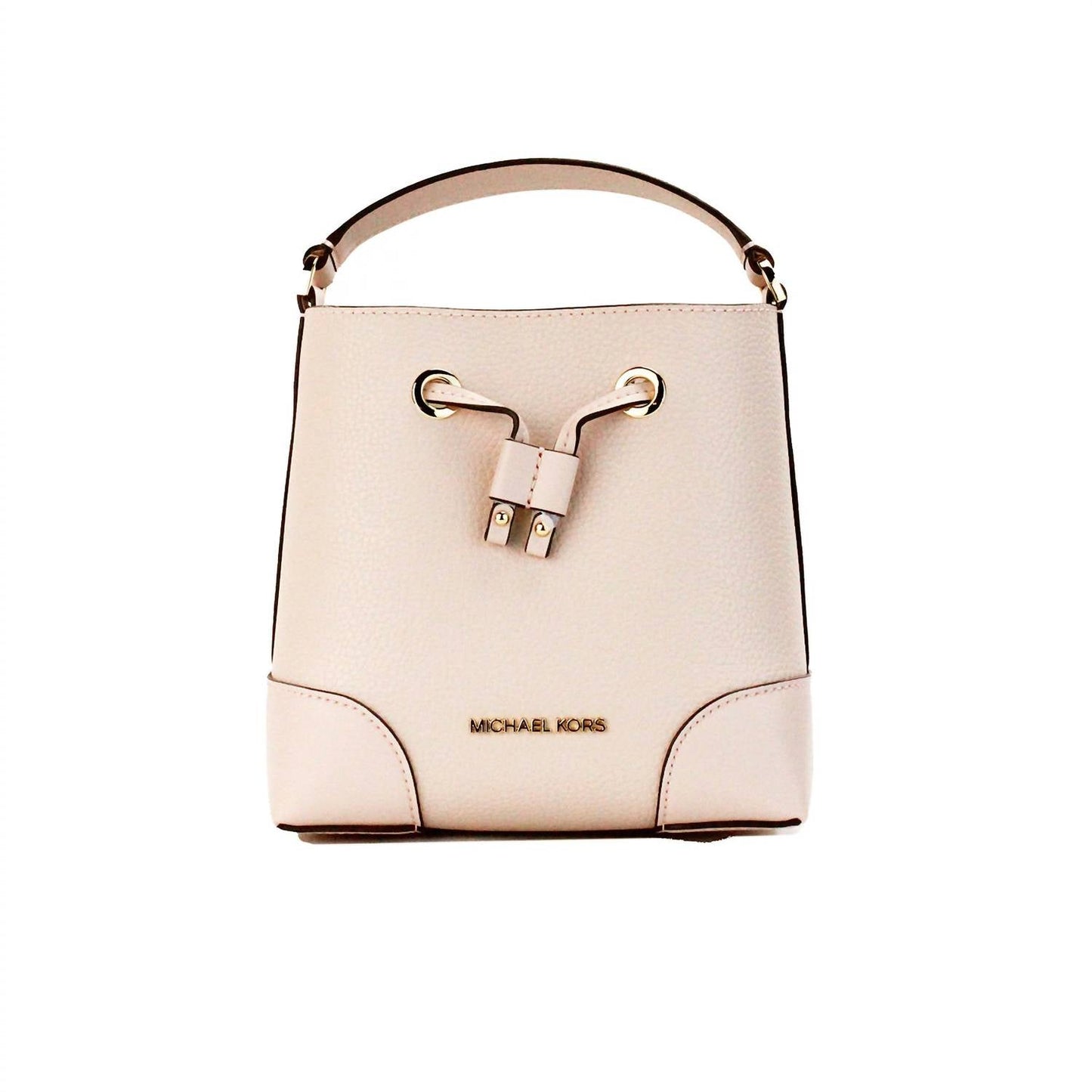 Michael Kors - Women's Mercer Pebble Leather Bucket Crossbody Bag Purse Small