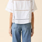 Le Jean - Linen Button Down Eyelet Shirt