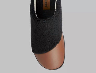 Isotoner - Women's Tinsley Synthetic Leather & Berger Clog Slippers