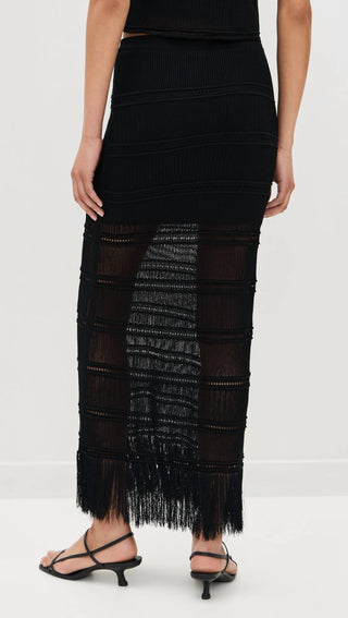 Z Supply - Flynn Black Midi Skirt