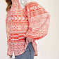 Easel - Print Mix Loose Blouse