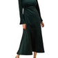 Aspiga - Paloma Round Neck Long Sleeve Stretch Corduroy Dress