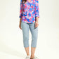 Fdj - Henley Three-quarter Sleeve Top