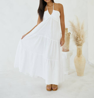 Blanco By Nature - Zoey Tie Back Long Flowy Dress