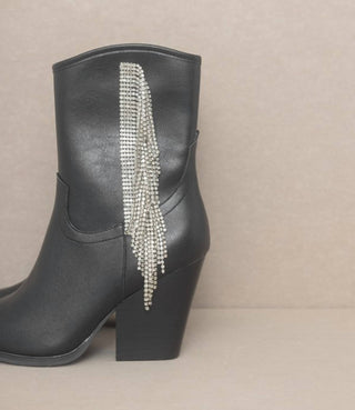 Kke Originals - Women's Kai Rhinestone Fringe Boot