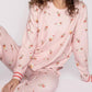 Pj Salvage - Cabin And Cocktails Long Sleeve Loungewear Top