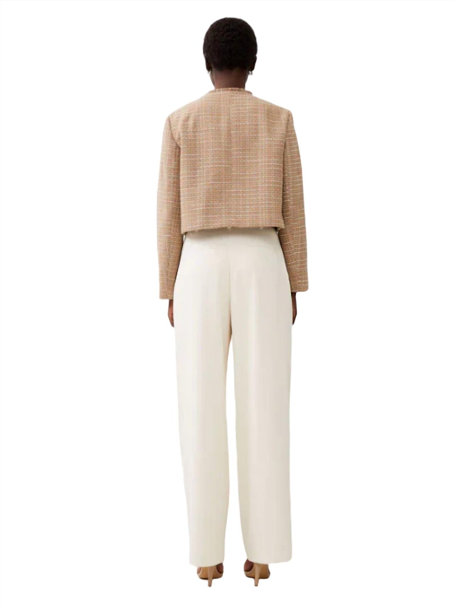 French Connection - Effie Boucle Collarless Blazer