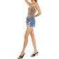 Kancan - Boyfriend Mid Rise Denim Shorts