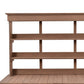 TOPMAX 66" Large Outdoor Farmhouse Wooden Potting Bench Table