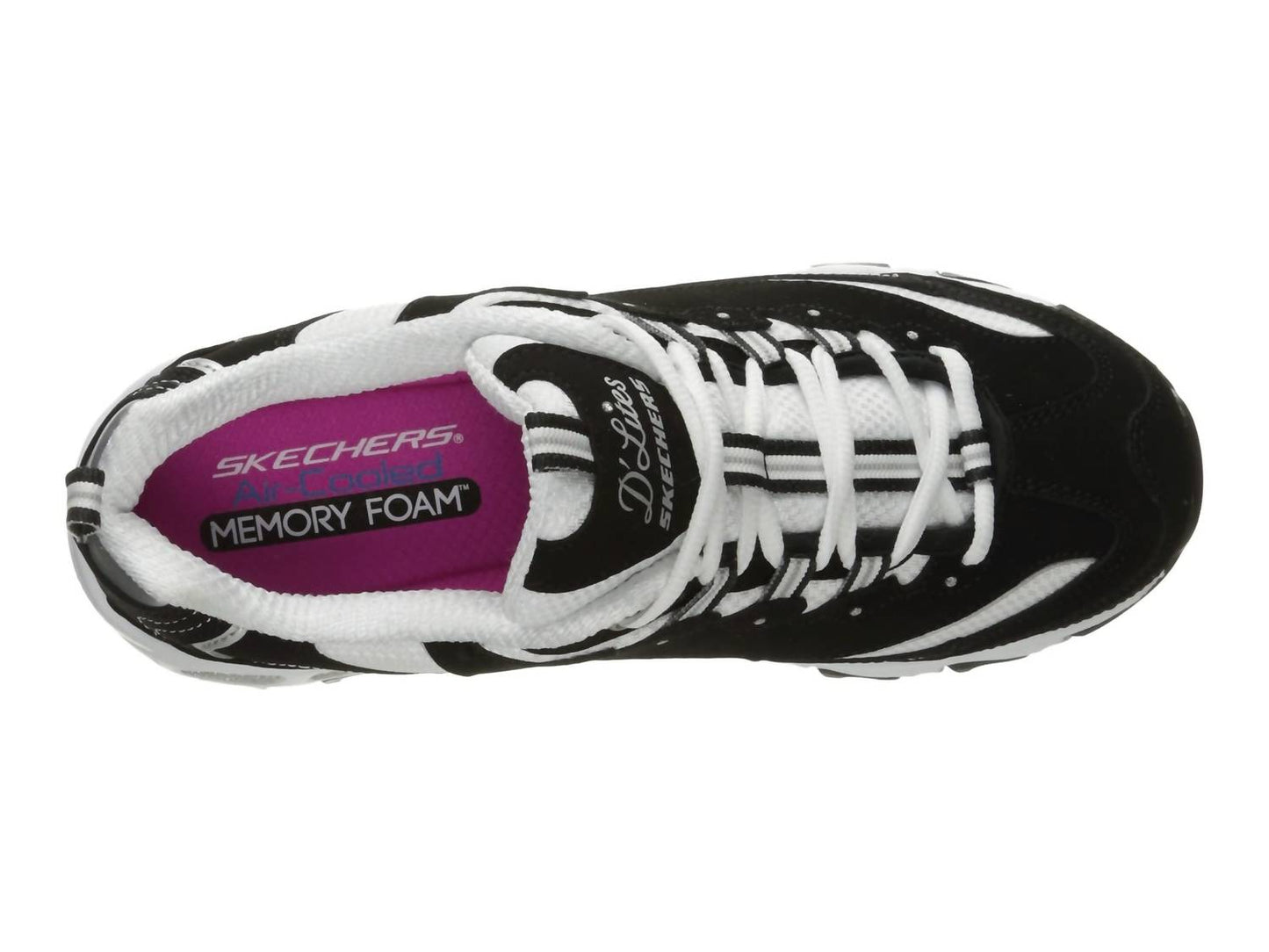 Skechers - Women's D'lites Biggest Fan Memory Foam Lace-up Sneaker