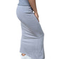 Dipped Shop - Hip Wrap Maxi Knit Skirt