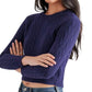 Steve Madden - Jeany Bow Back Cable Knit Sweater