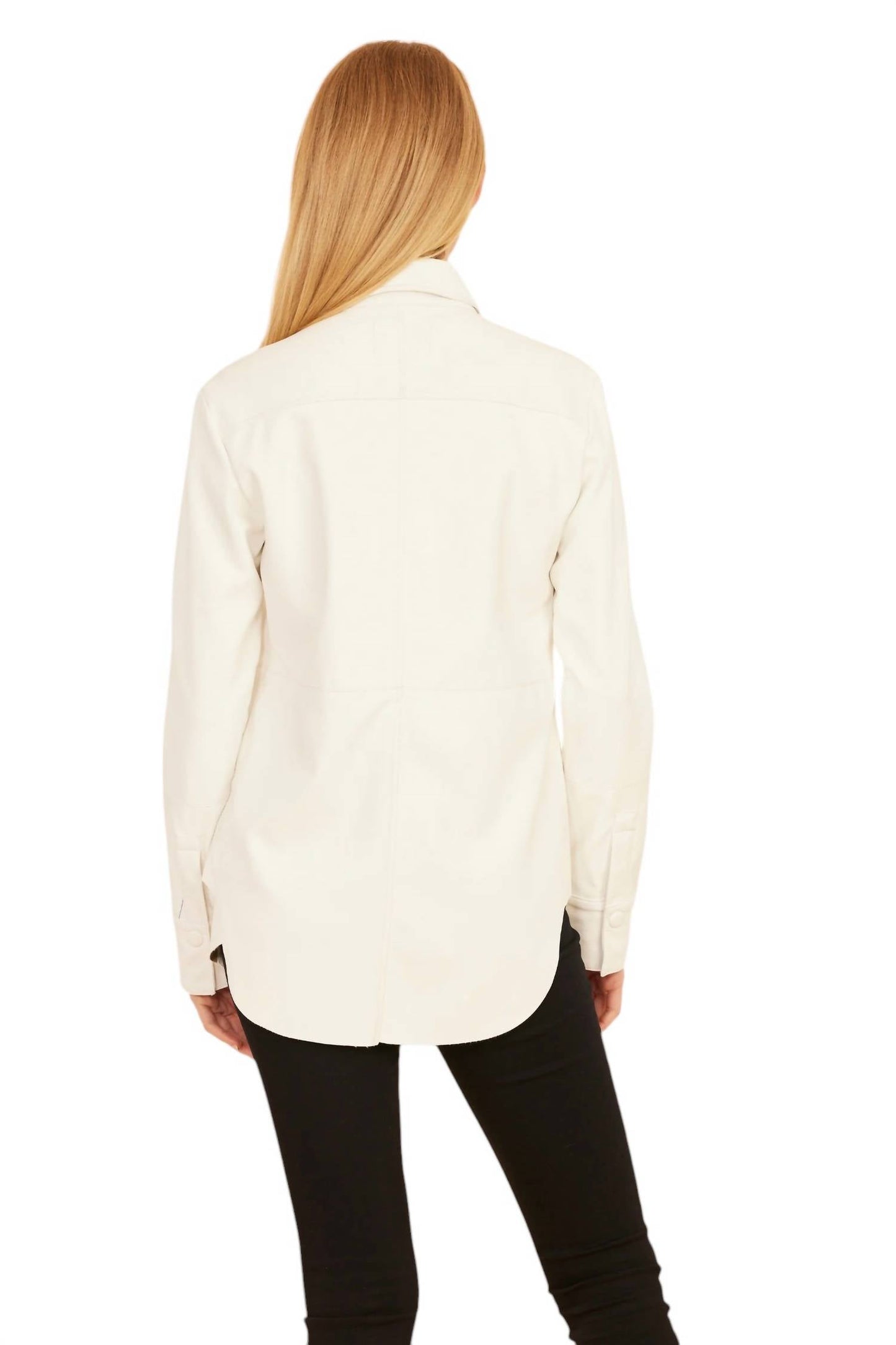 Dolce Cabo - Faux Leather Button Up Shirt