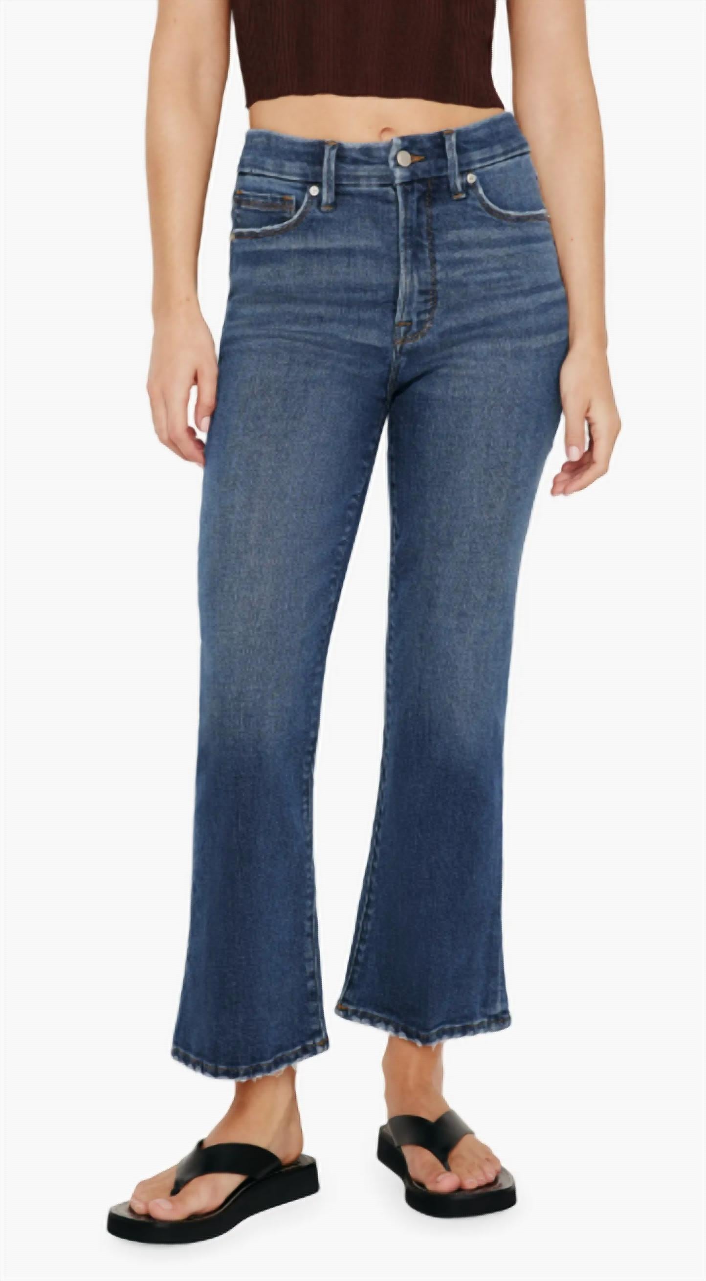 Good American - Good Legs Crop Mini Boot