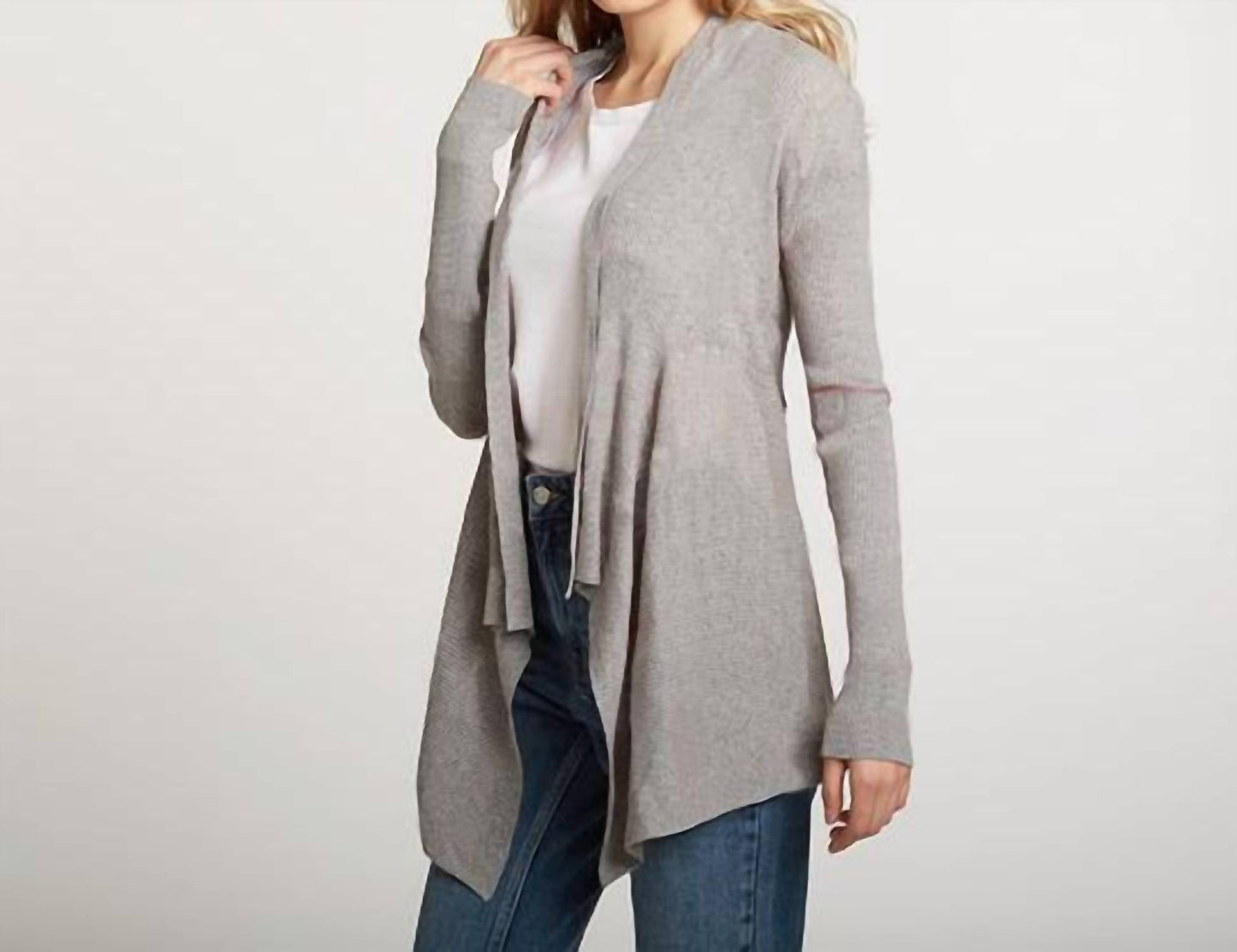 Autumn Cashmere - Cotton Rib Drape Cardigan