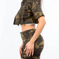 American Bazi - Short Sleeve Cropped Jacket