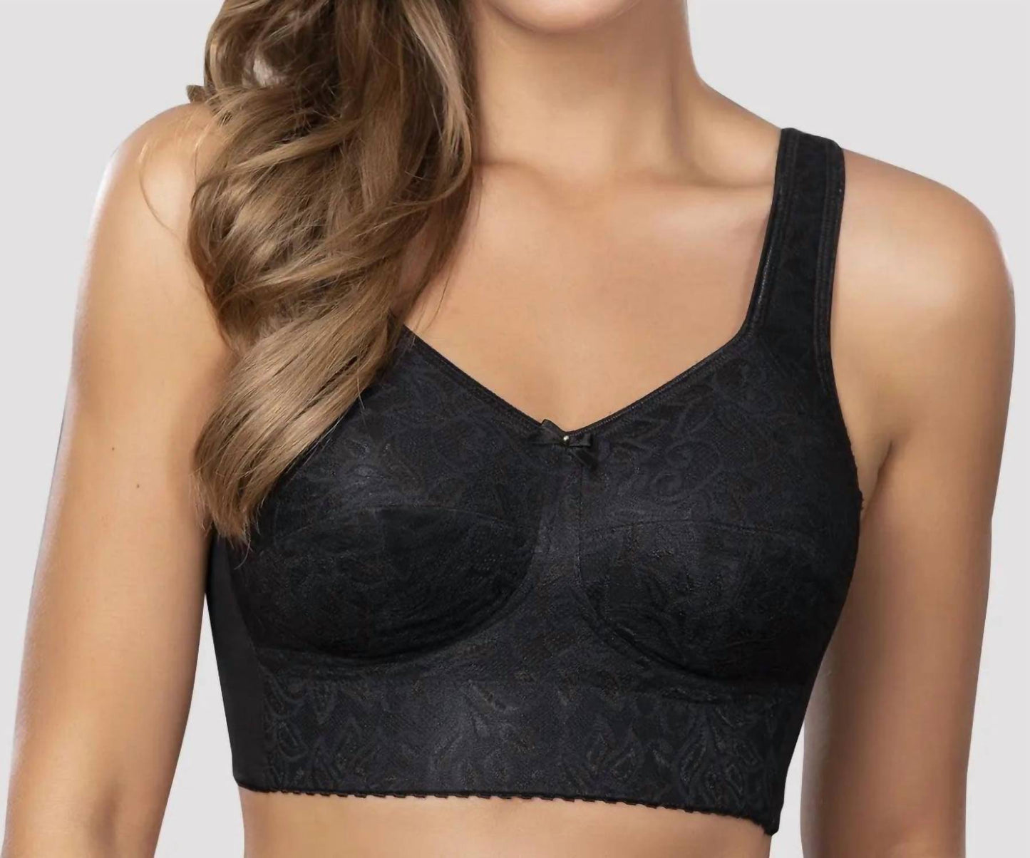 Siluets - No Hoop Bra With Wide Padded Straps And Deep Cups | Inner Elastic Band For Extra Support