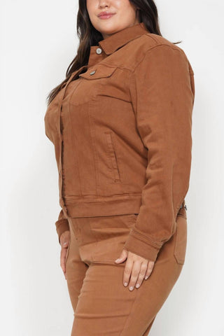 Judy Blue - Women's Garment Dyed Camel Jacket